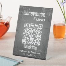 Grunge Textured Wedding Tabletop Podestschild