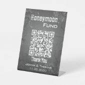 Grunge Textured Wedding Tabletop Podestschild Sockelschild (Vorderseite)