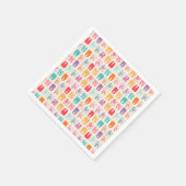 Grunge Tooth Pattern Serviette (Ecke)