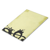 Grunge Treble Clef Notizblock (angewinkelt)
