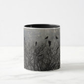 Grunge Tree Crows Tasse (Zentrum)