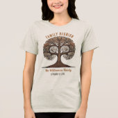 Grunge Tree of Life | Family Tree Family Wiederseh Tri-Blend Shirt (Vorderseite)