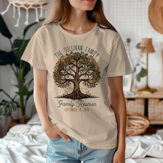 Grunge Tree of Life | Family Tree Family Wiederseh Tri-Blend Shirt