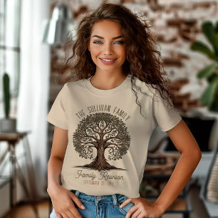 Grunge Tree of Life   Family Tree Family Wiederseh Tri-Blend Shirt