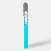 Grunge Türkis Textur Abstrakt Case-Mate iPhone Hülle (Rückseite / Links)