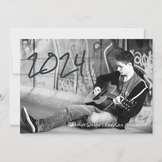 Grunge Typ Grad High School Uni Foto Ankündigung (Vorderseite)