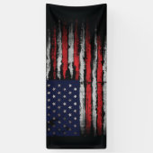 Grunge U.S.A.-Flagge Banner (Vertikal)