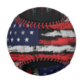 Grunge U.S.A.-Flagge Baseball (Rückseite)