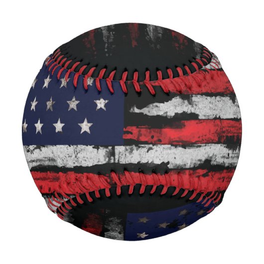 Grunge U.S.A.-Flagge Baseball (Vorderseite)
