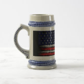 Grunge U.S.A.-Flagge Bierglas (Links)