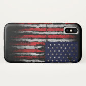 Grunge U.S.A.-Flagge Case-Mate iPhone Hülle (Rückseite (Horizontal))