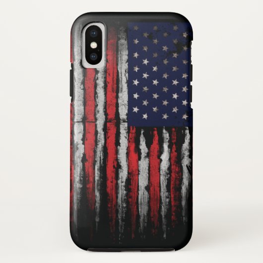 Grunge U.S.A.-Flagge Case-Mate iPhone Hülle (Rückseite)