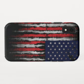 Grunge U.S.A.-Flagge Case-Mate iPhone Hülle (Rückseite (Horizontal))