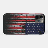 Grunge U.S.A.-Flagge Case-Mate iPhone Hülle (Rückseite (Horizontal))