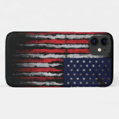 Grunge U.S.A.-Flagge Case-Mate iPhone Hülle (Rückseite (Horizontal))