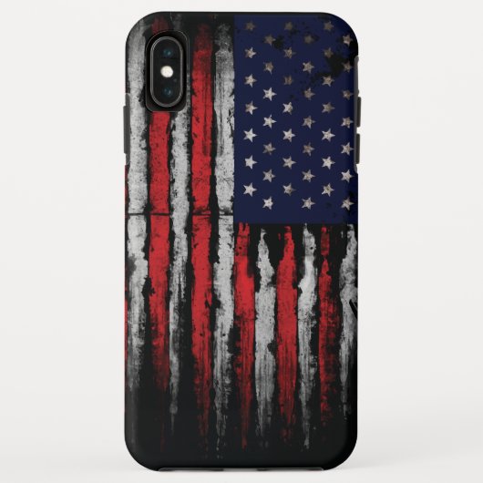 Grunge U.S.A.-Flagge Case-Mate iPhone Hülle (Rückseite)