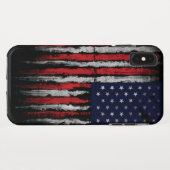 Grunge U.S.A.-Flagge Case-Mate iPhone Hülle (Rückseite (Horizontal))
