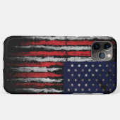 Grunge U.S.A.-Flagge Case-Mate iPhone Hülle (Rückseite (Horizontal))