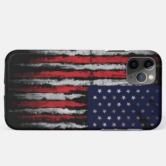 Grunge U.S.A.-Flagge Case-Mate iPhone Hülle (Rückseite (Horizontal))