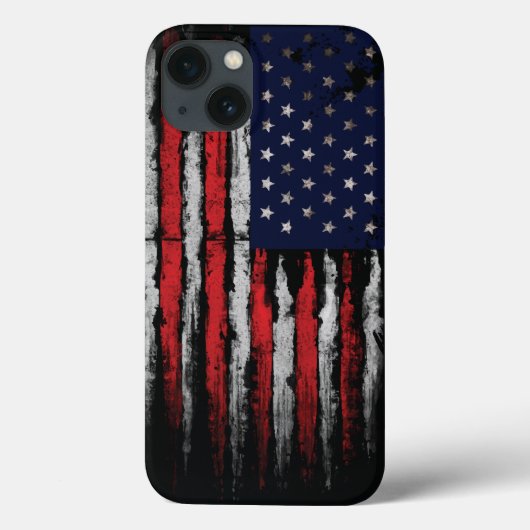 Grunge U.S.A.-Flagge Case-Mate iPhone Hülle (Rückseite)