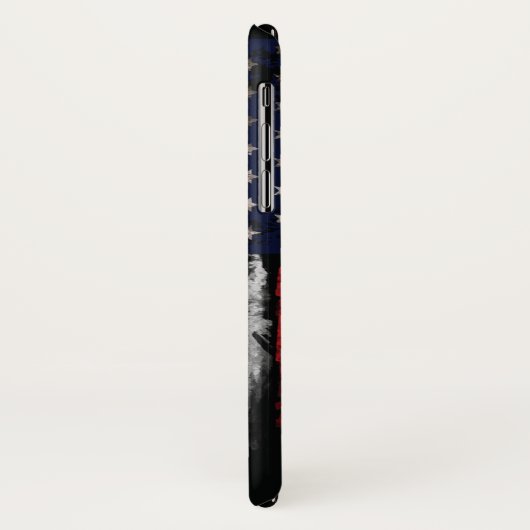 Grunge U.S.A.-Flagge Case-Mate iPhone Hülle (Hinten/Links)