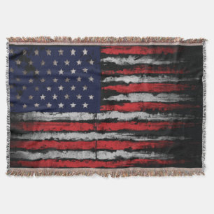 Grunge U.S.A.-Flagge Decke