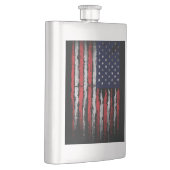 Grunge U.S.A.-Flagge Flachmann (Rechts)