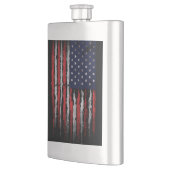 Grunge U.S.A.-Flagge Flachmann (Links)