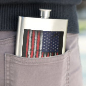 Grunge U.S.A.-Flagge Flachmann (Beispiel)