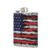Grunge U.S.A.-Flagge Flachmann (Links)