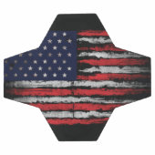 Grunge U.S.A.-Flagge Fußball (Flach)