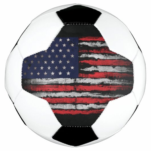 Grunge U.S.A.-Flagge Fußball (Vorderseite)