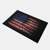 Grunge U.S.A.-Flagge Fußmatte (Schrägansicht)
