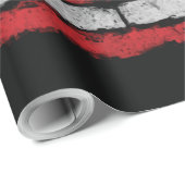 Grunge U.S.A.-Flagge Geschenkpapier (Rolleneckpunkt)