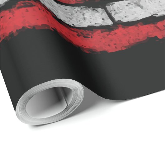 Grunge U.S.A.-Flagge Geschenkpapier (Rolleneckpunkt)