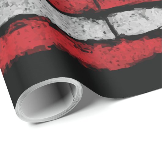 Grunge U.S.A.-Flagge Geschenkpapier (Rolleneckpunkt)