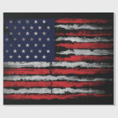Grunge U.S.A.-Flagge Geschenkpapier (Flach)