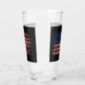 Grunge U.S.A.-Flagge Glas (Rechts)