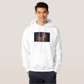 Grunge U.S.A.-Flagge Hoodie (Vorne ganz)