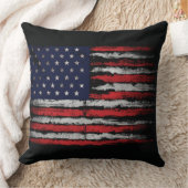 Grunge U.S.A.-Flagge Kissen (Decke)