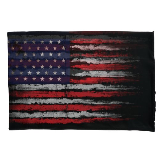 Grunge U.S.A.-Flagge Kissenbezug (Vorderseite)