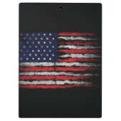 Grunge U.S.A.-Flagge Klemmbrett (Rückseite)