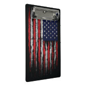 Grunge U.S.A.-Flagge Mini Klemmbrett (Schrägansicht)