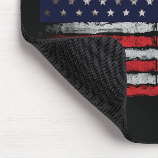 Grunge U.S.A.-Flagge Mousepad (Ecke)