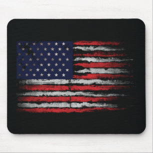 Grunge U.S.A.-Flagge Mousepad