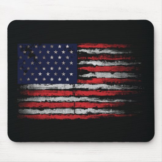 Grunge U.S.A.-Flagge Mousepad (Vorne)