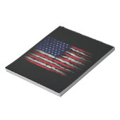 Grunge U.S.A.-Flagge Notizblock (Rotiert)