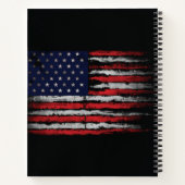 Grunge U.S.A.-Flagge Notizblock (Rückseite)