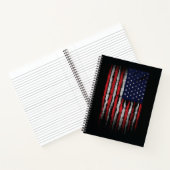 Grunge U.S.A.-Flagge Notizblock (Innenseite)