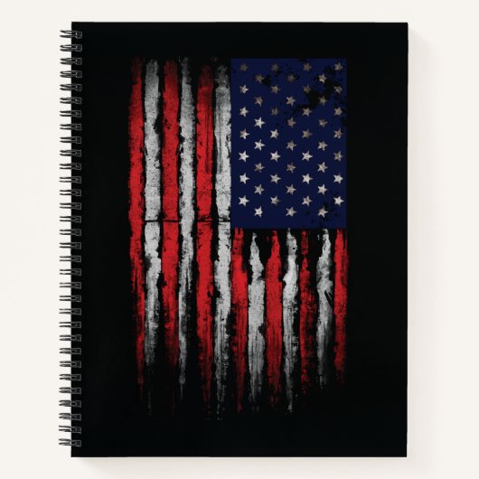 Grunge U.S.A.-Flagge Notizblock (Vorderseite)